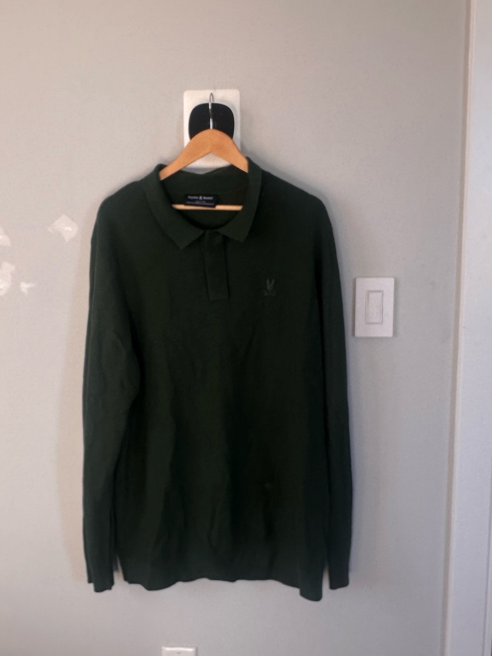 Psycho bunny Long Sleeve Polo Shirt - Dark Green